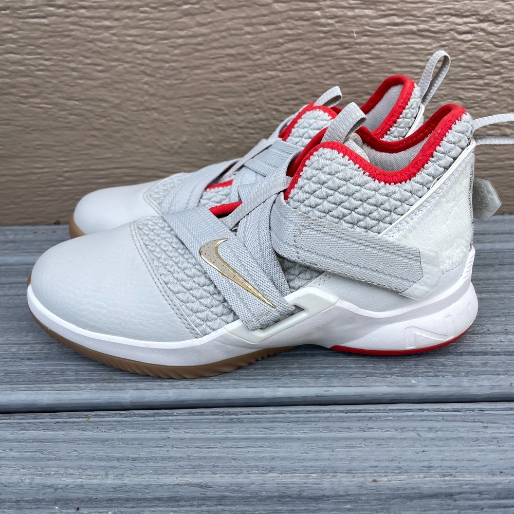 NEW Nike LeBron Soldier Youth 3Y White Hook & Loop Basketball Shoes AA1353-002